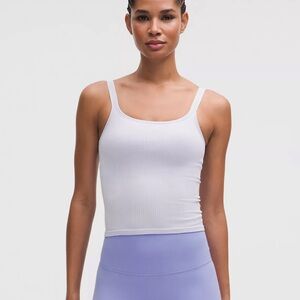 NWT! Lululemon Ebb to Street Scoop-Neck Crop Tank Light Support B/C Cup (Size 2)